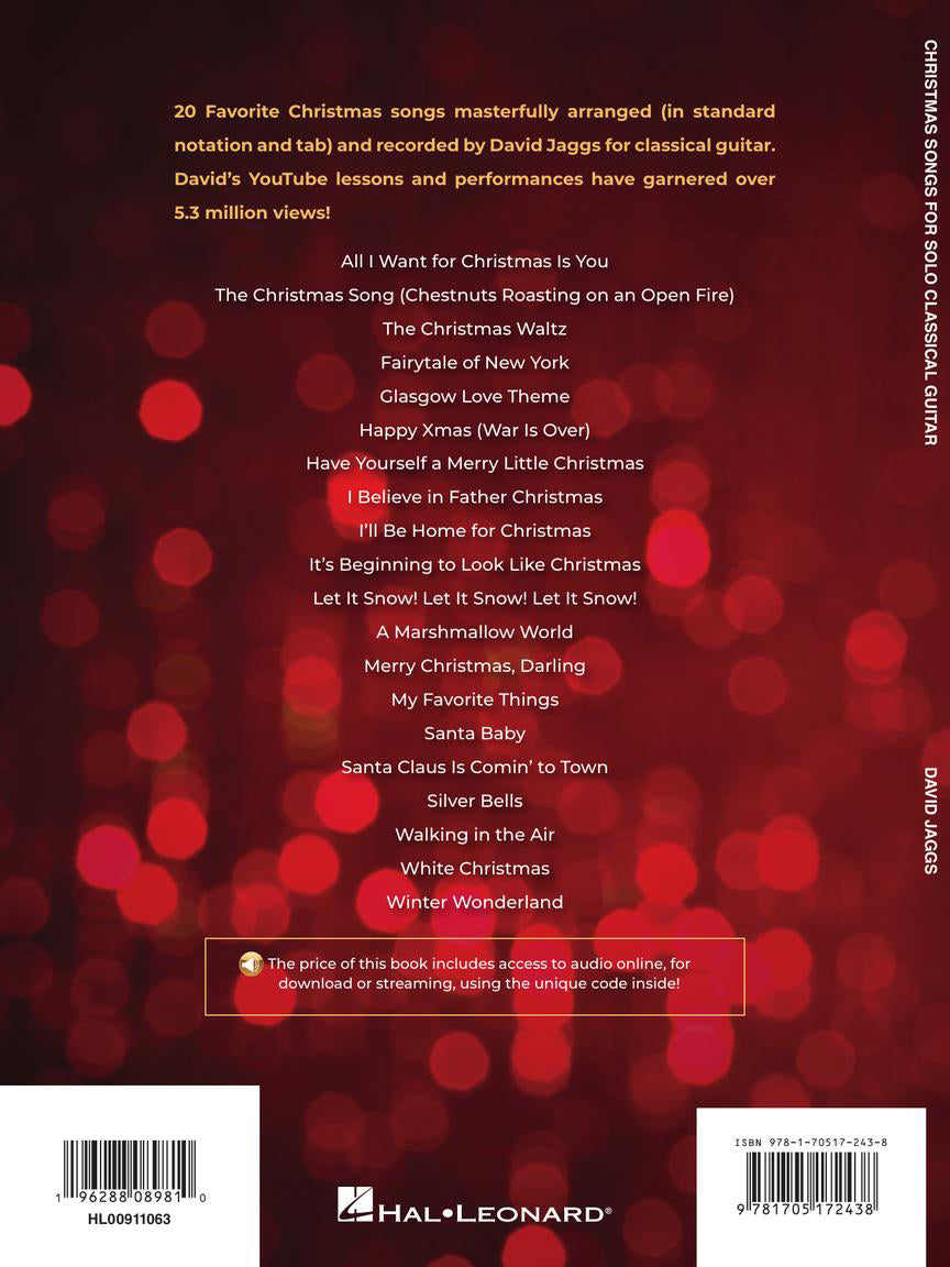 Christmas Songs for Solo Classical Guitar