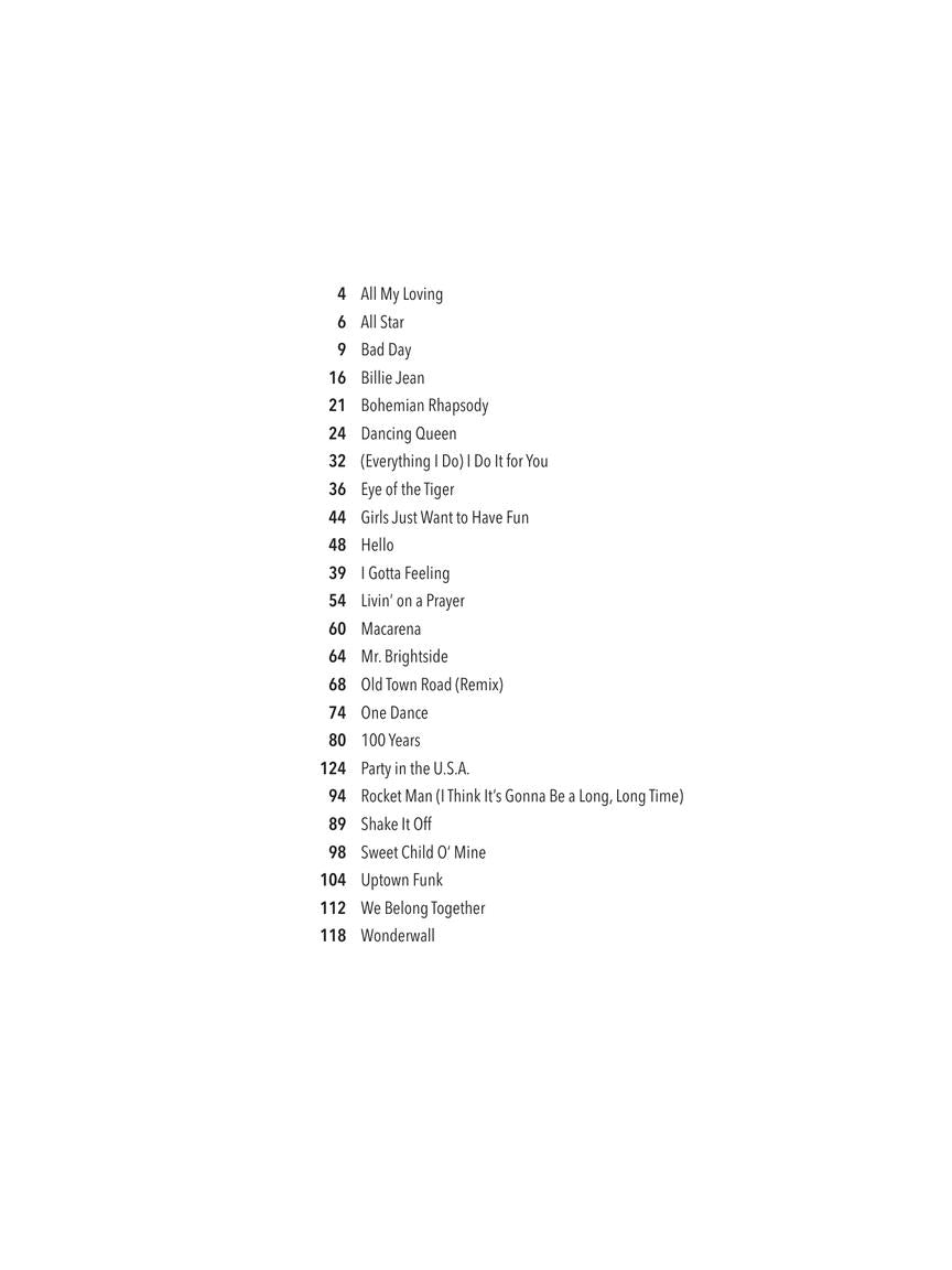 Pop Songs – In Easy Keys