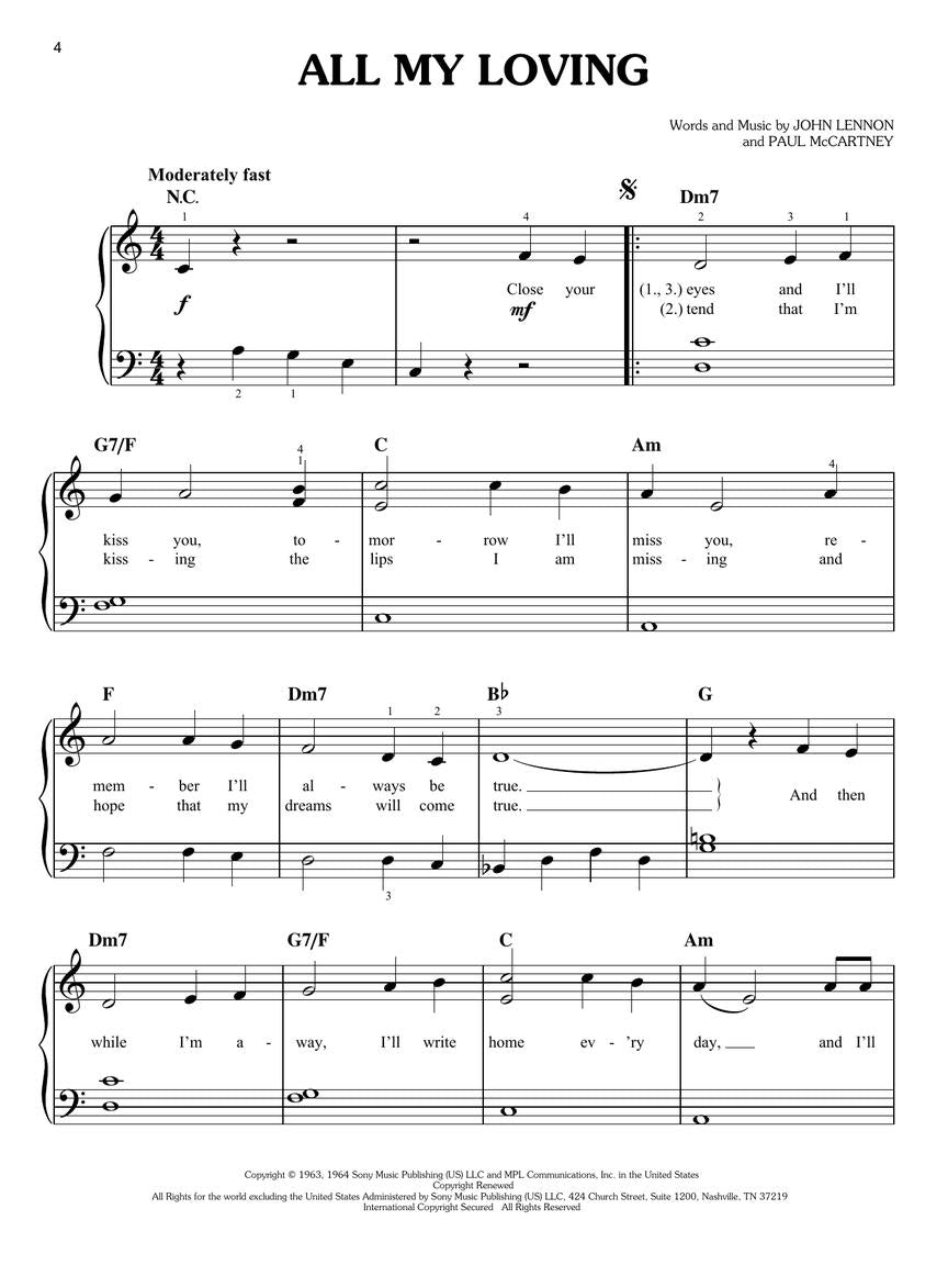 Pop Songs – In Easy Keys