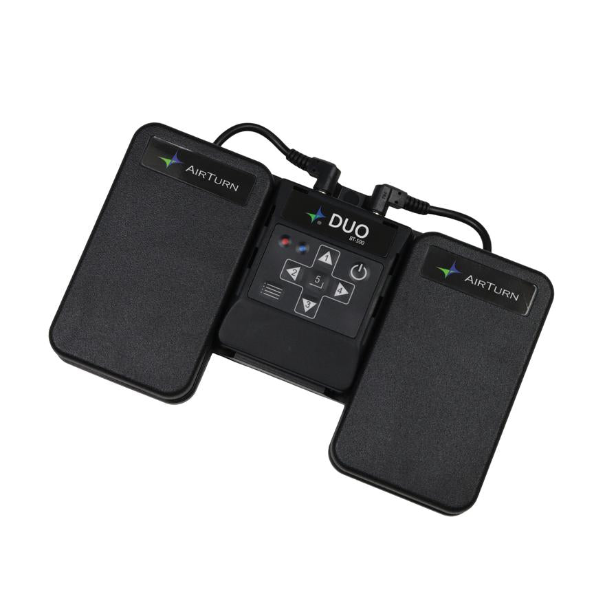 Airturn Duo 500 - Dual Wireless Pedal Controller With Removable Bluetooth Handheld Remote