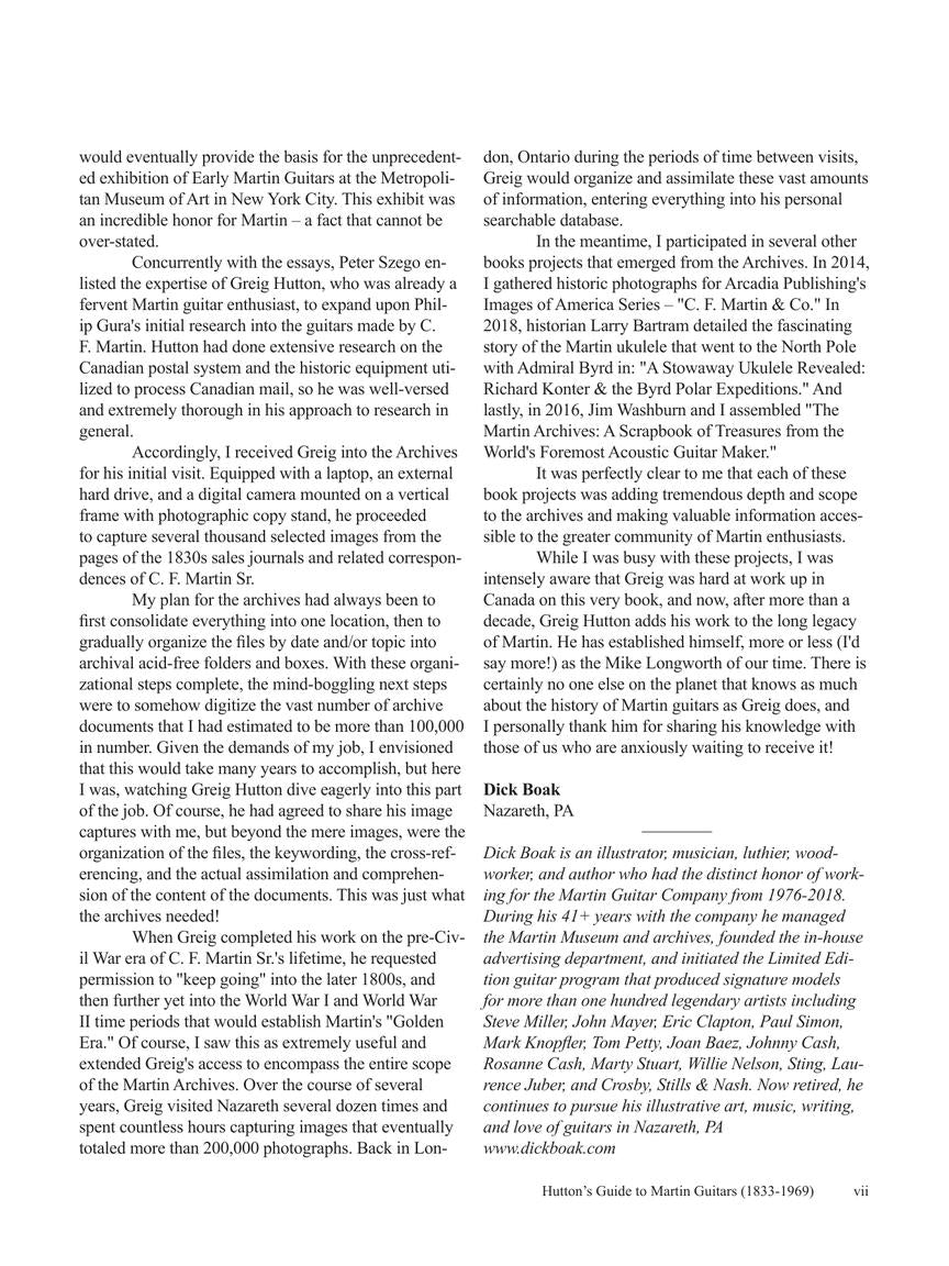 Hutton's Guide to Martin Guitars: 1833-1969