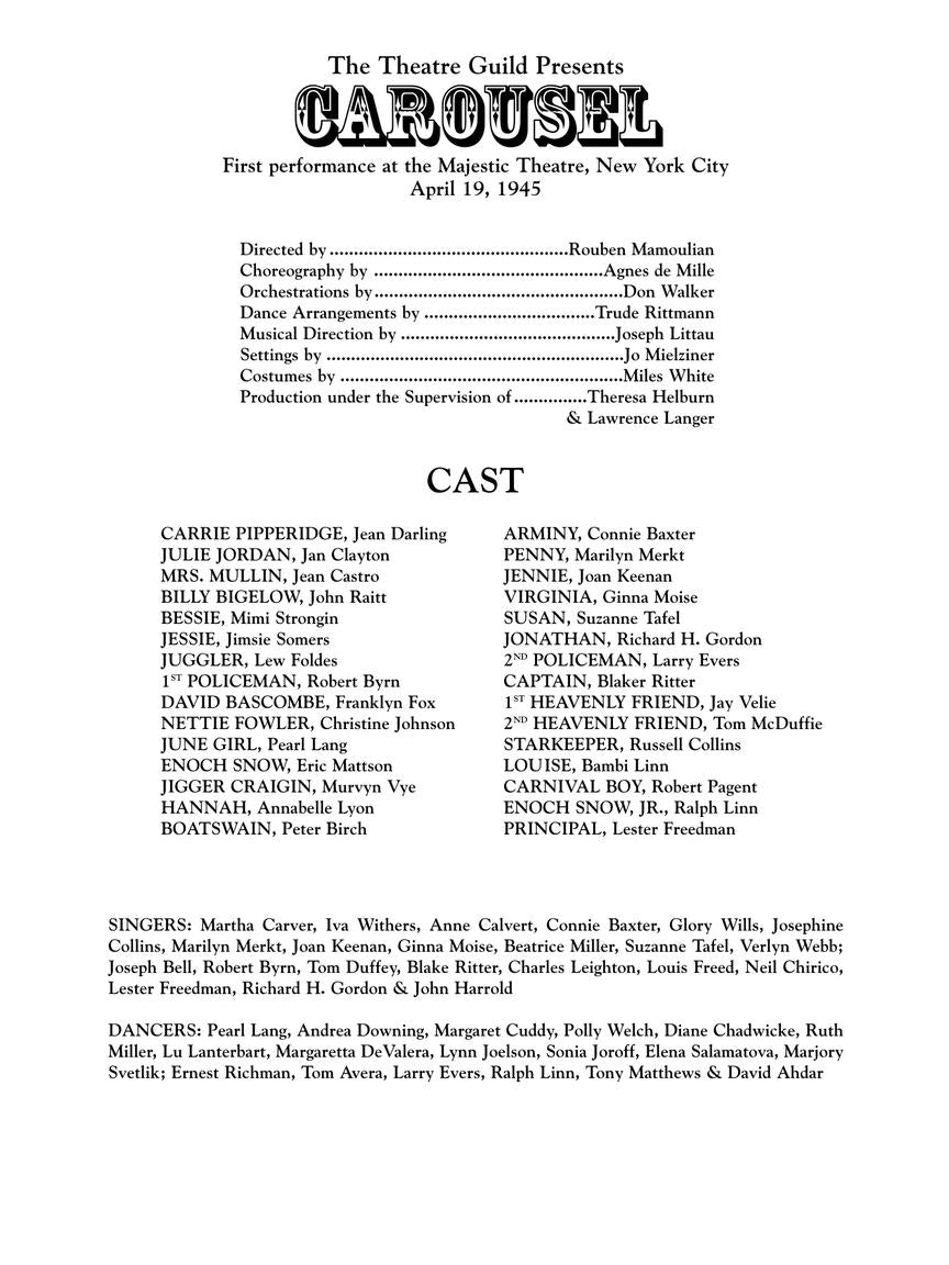 Carousel - Vocal Score