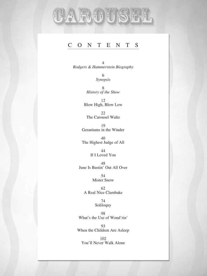 Carousel - Vocal Selections