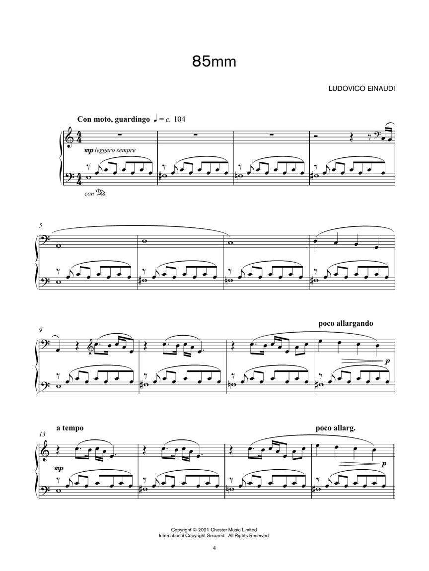 Einaudi – Underwater Extra Edition Piano Solo