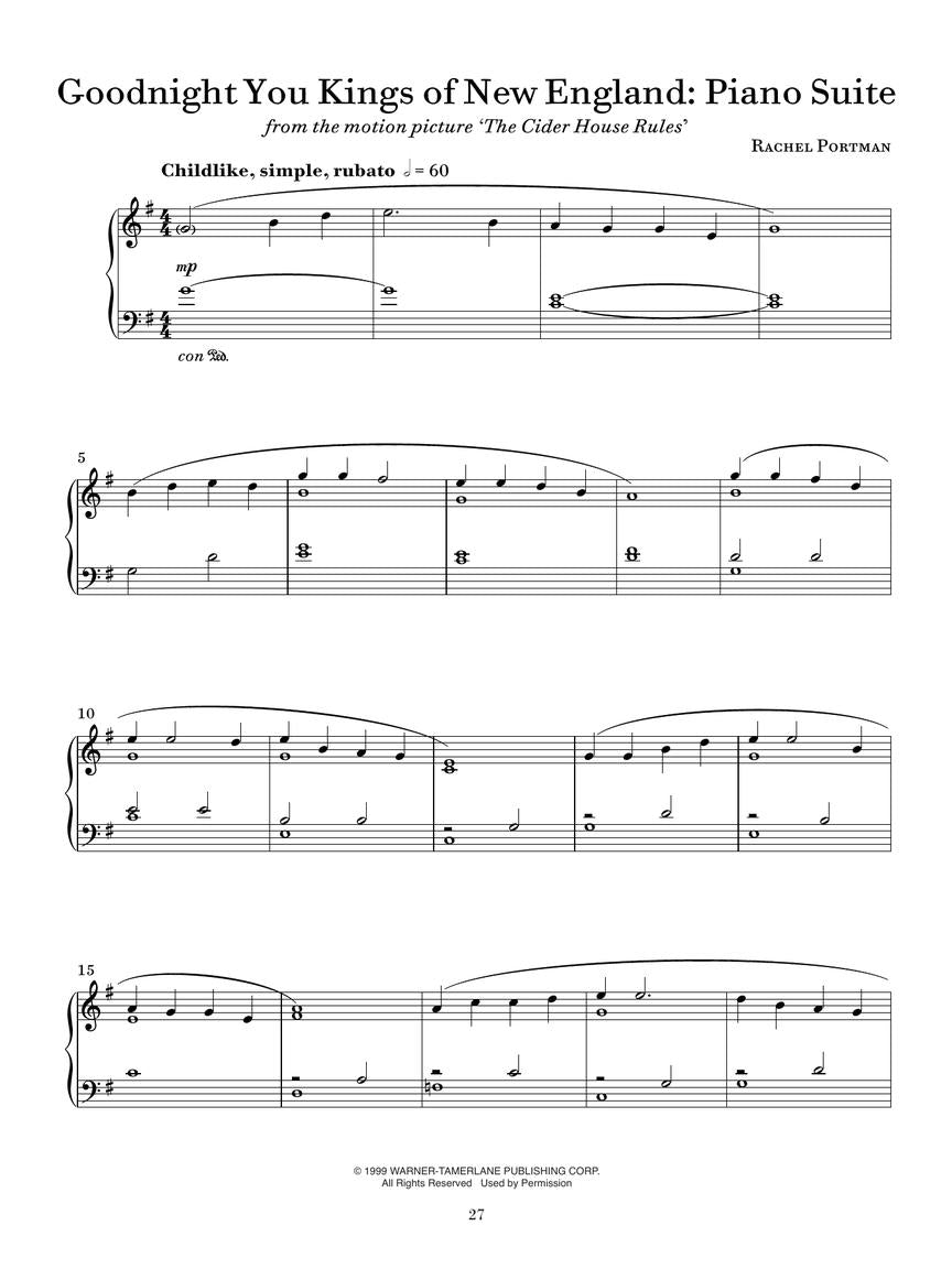 Portman – Beyond the Screen / Film Works on Piano