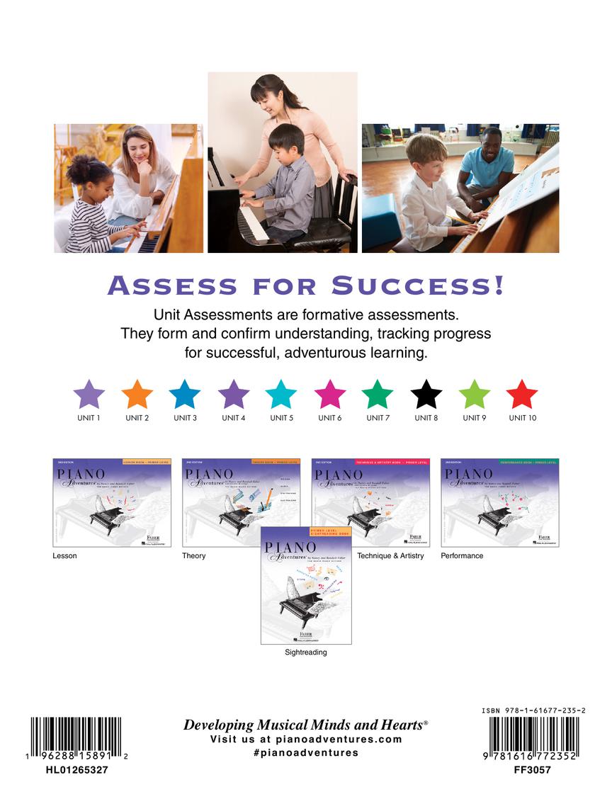 Faber Primer Level Unit Assessments Teacher Handbook Piano Adventures®