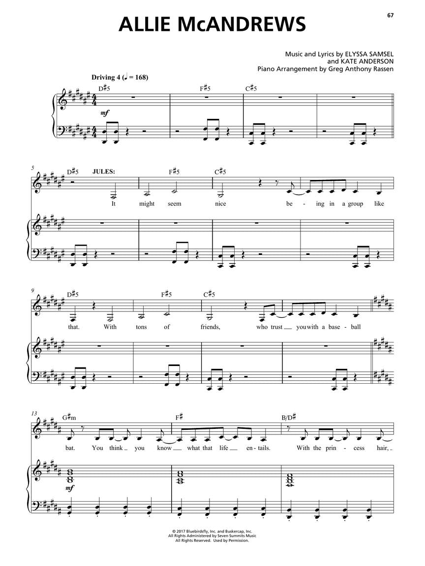 Between the Lines A New Musical