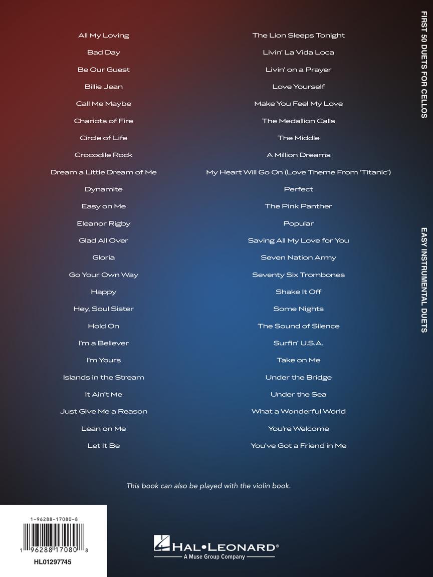 First 50 Duets for Two Cellos