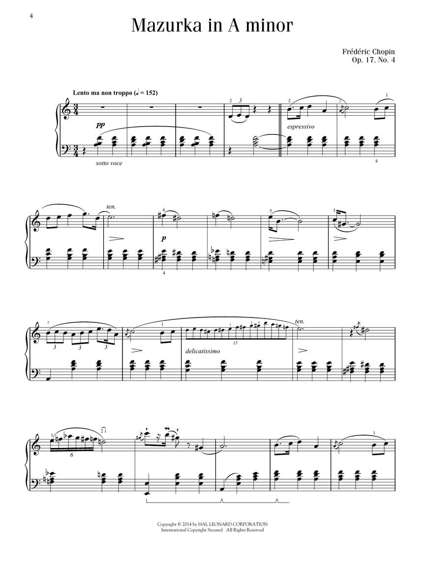 Chopin: Intermediate Chopin Favorites