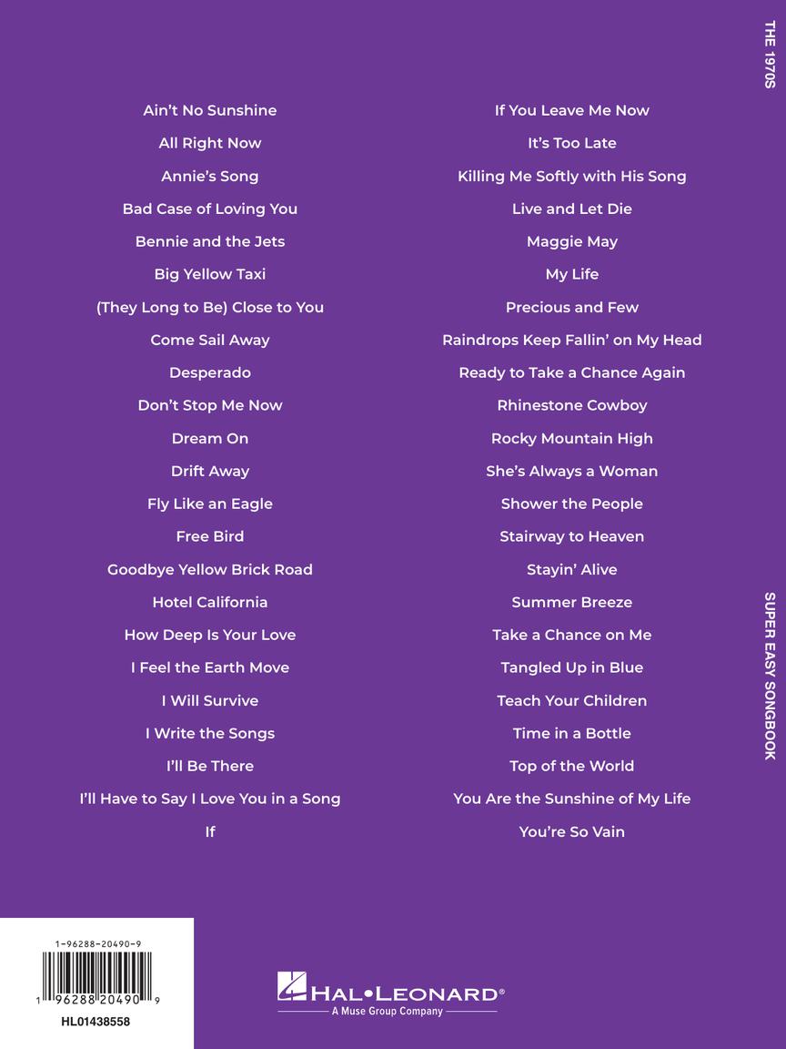 The 1970s – Super Easy Songbook