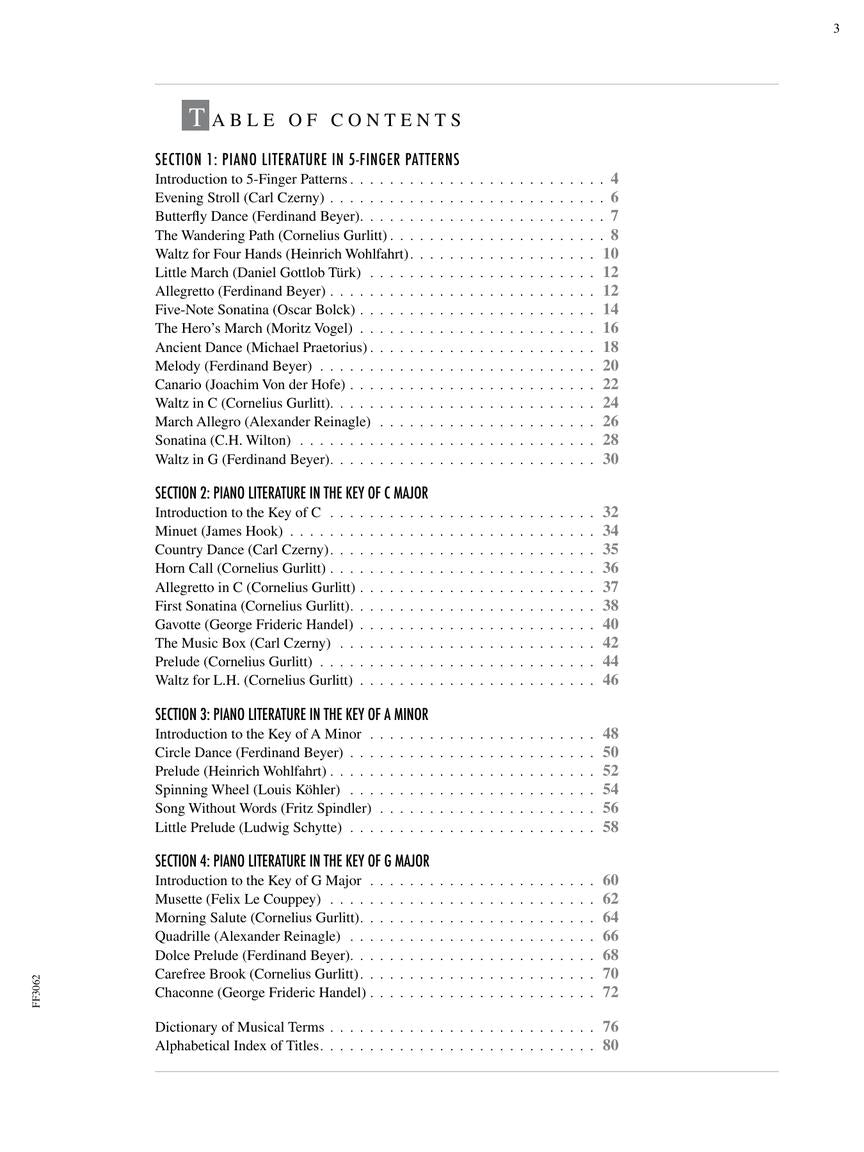 Faber Adult Piano Adventures Literature for the Piano Book 1