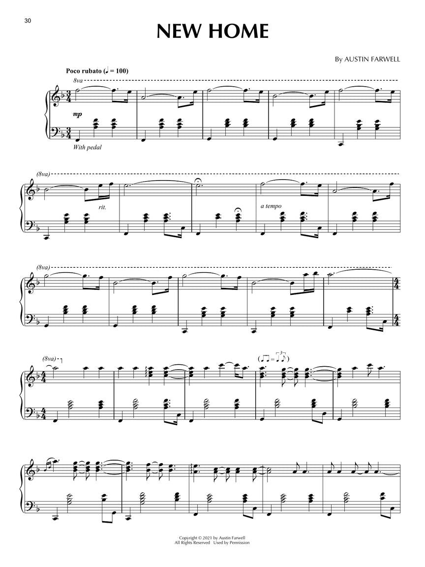 Austin Farwell Sheet Music Collection