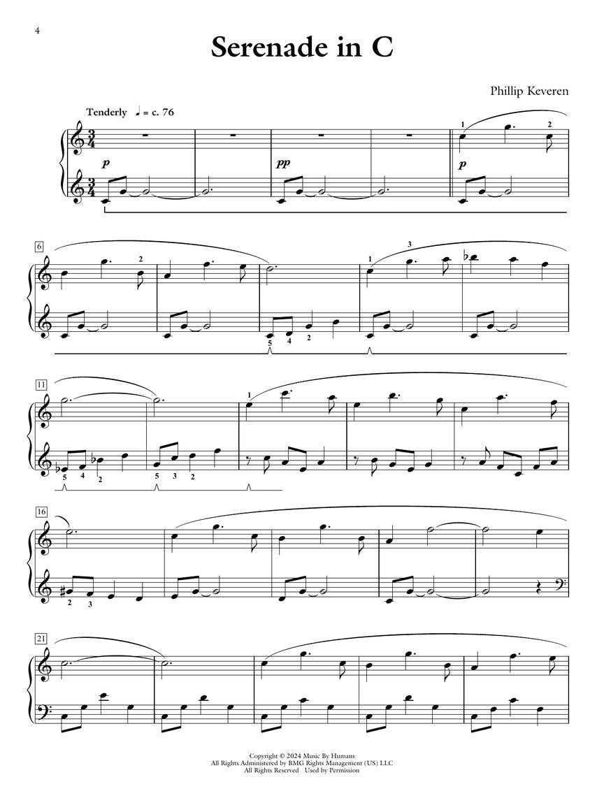 Keveren: Twelve Serenades for Piano