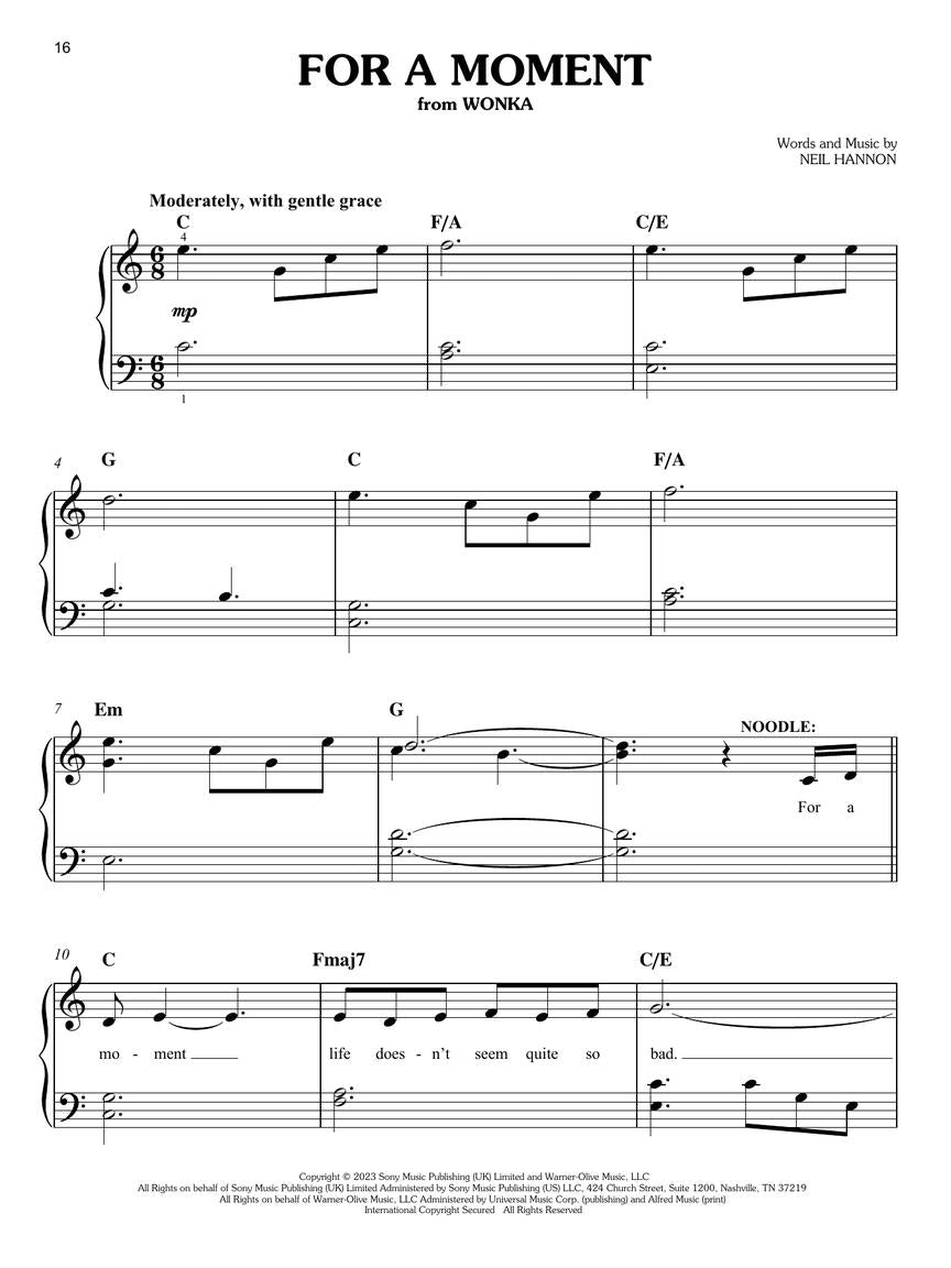 12 Hit Songs for Easy Piano