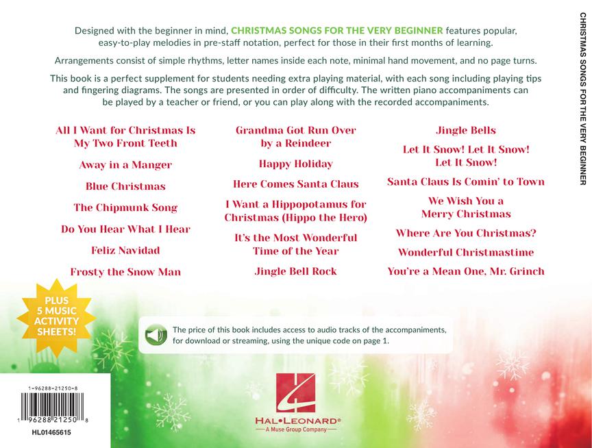 Christmas Songs for the Very Beginner