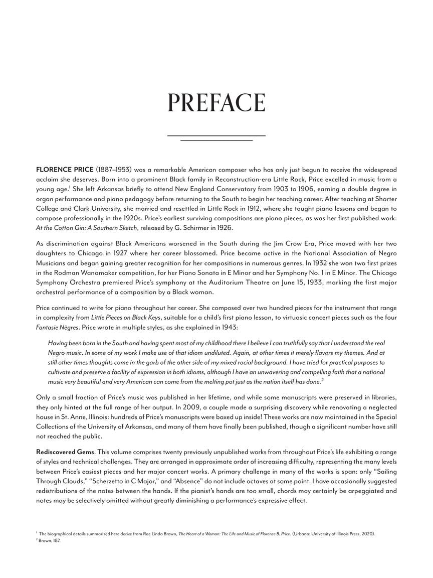 Price: Rediscovered Gems for Piano Solo