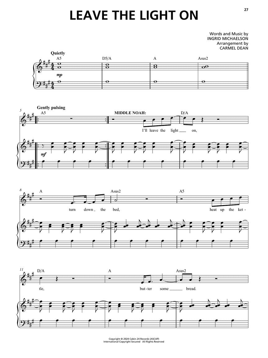 The Notebook – The Musical Vocal Selections