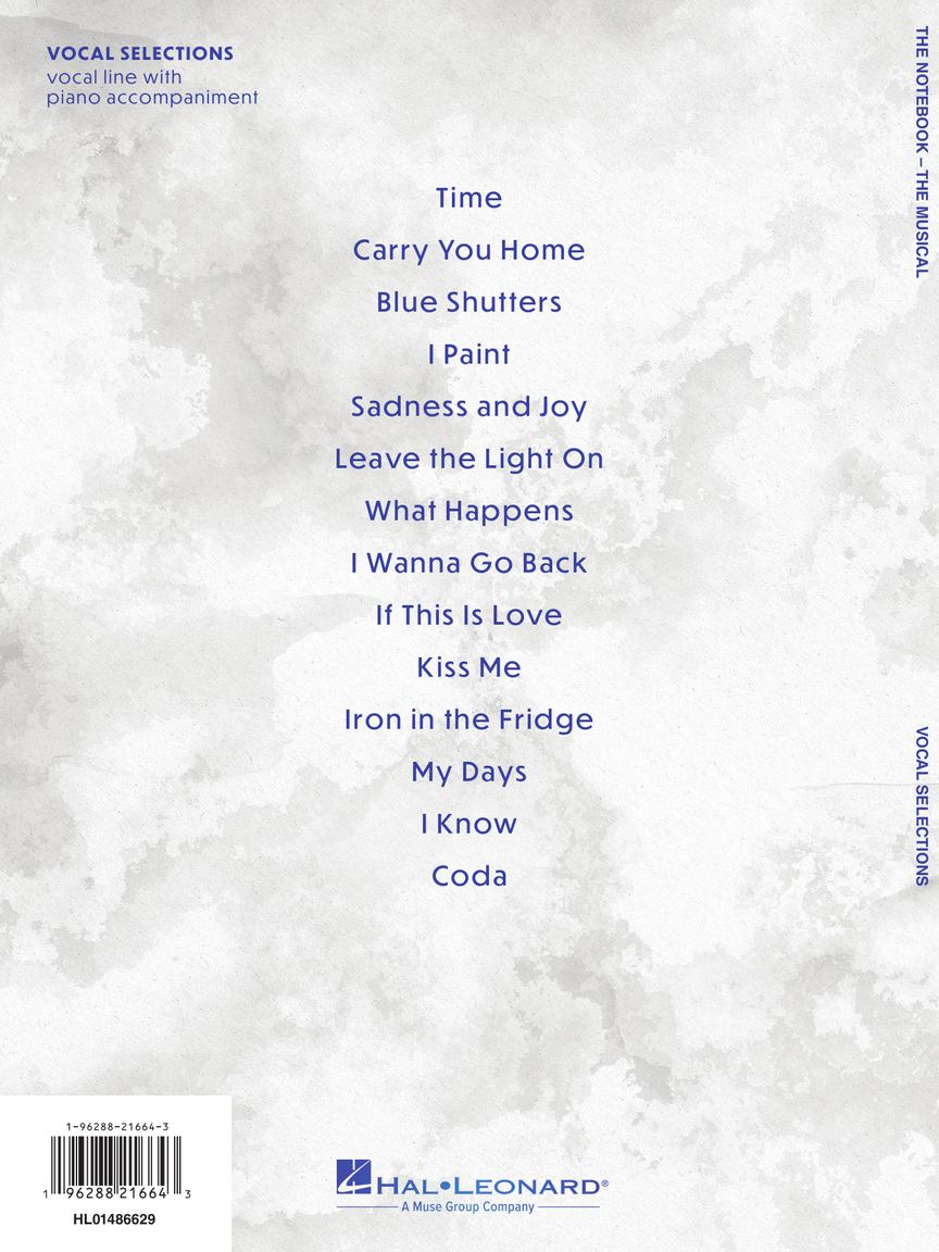 The Notebook – The Musical Vocal Selections