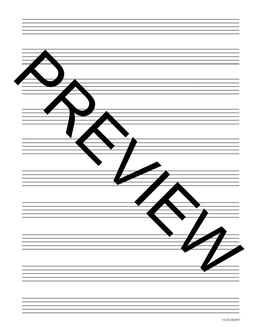 Hal Leonard Manuscript Paper