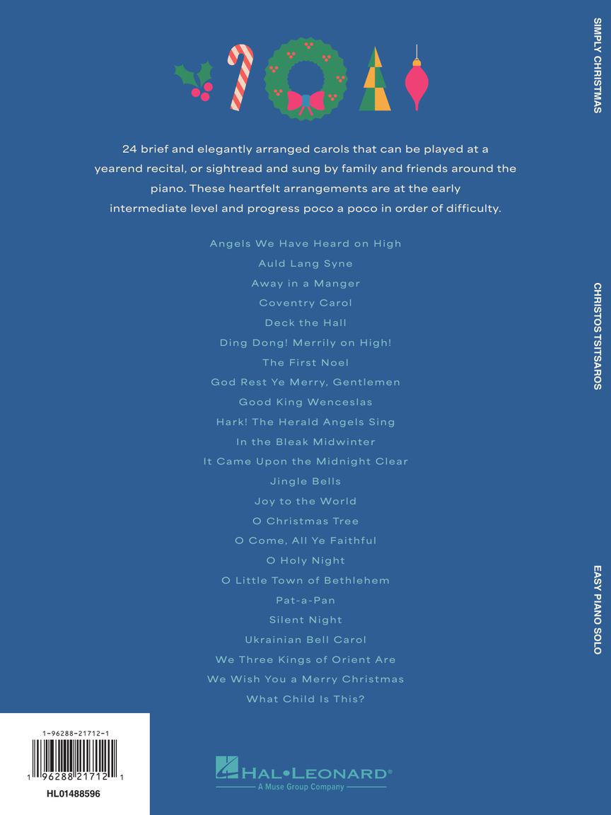 Simply Christmas 24 Short and Stylish Piano Arrangements of Favorite Carols