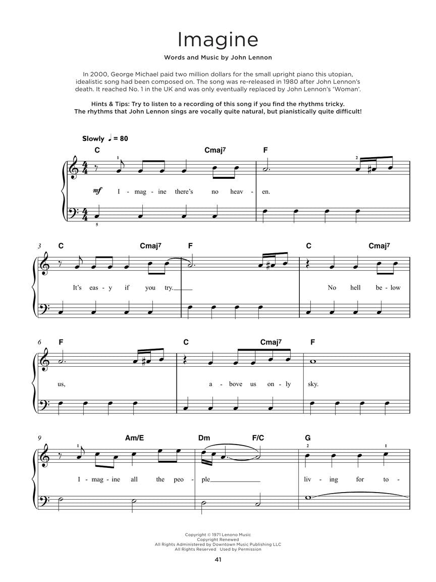 40 of the Most Beautiful Songs Ever Really Easy Piano Series