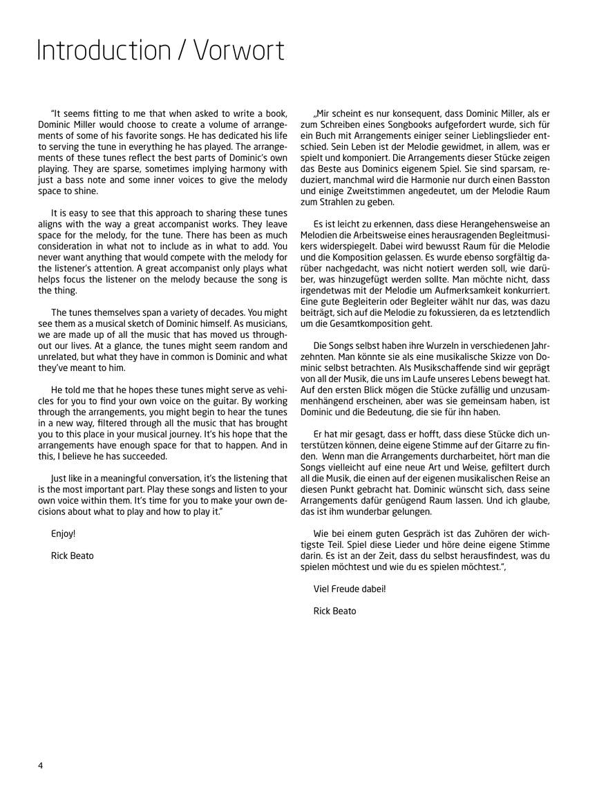 Miller: Song Classics for Solo Guitar