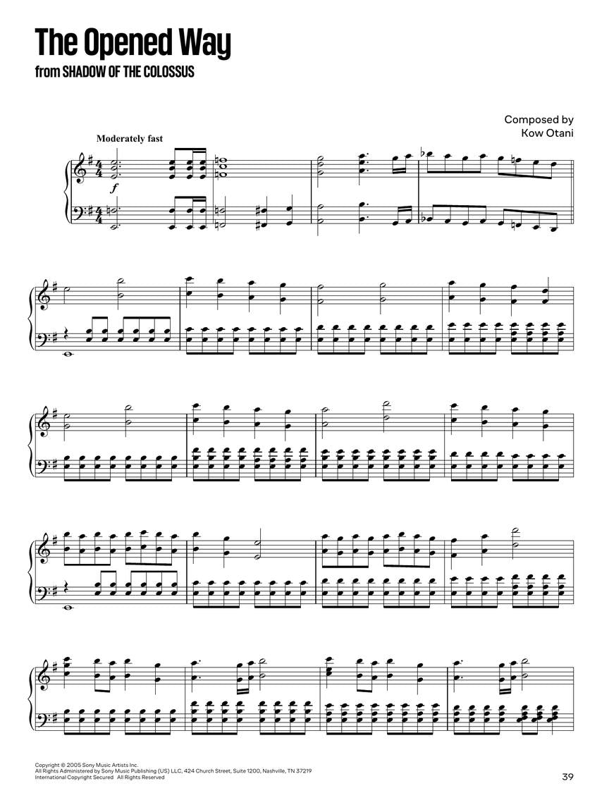 Popular Video Game Themes for Piano Solo