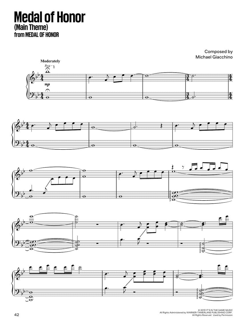 Popular Video Game Themes for Piano Solo