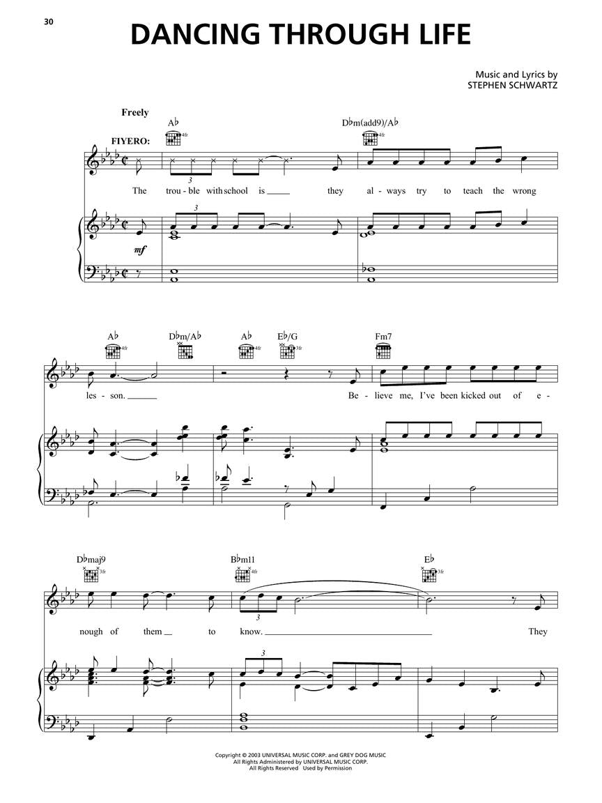 Wicked Piano/Vocal Selections