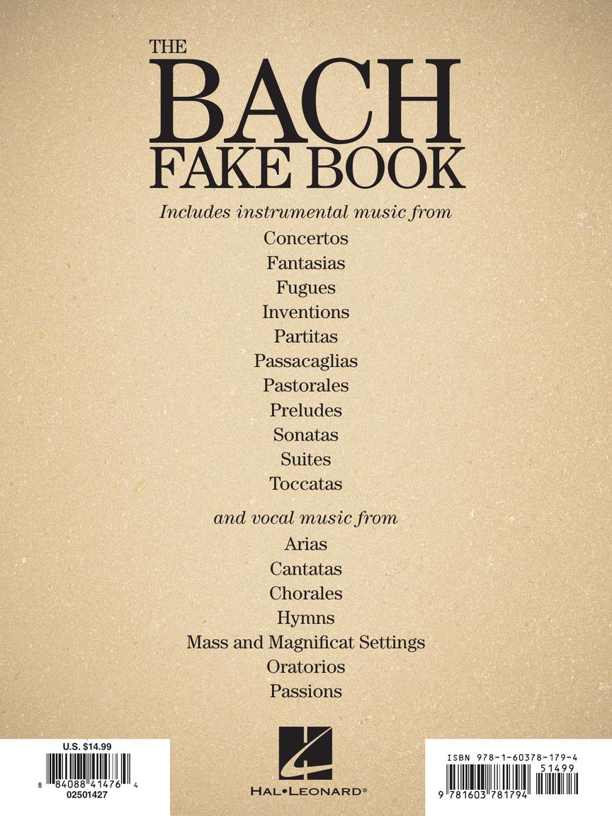 Bach, J.S. - Fake Book