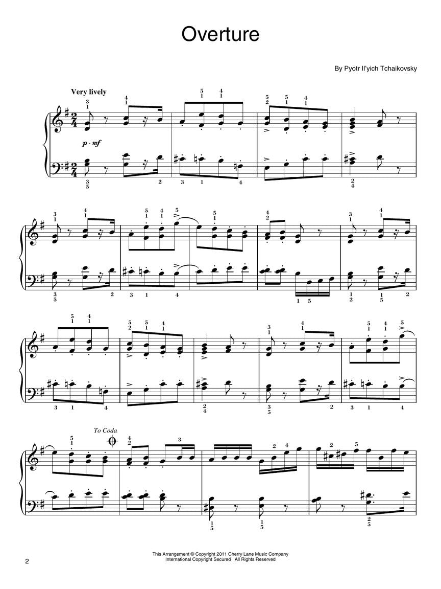 Tchaikovsky The Nutcracker for Easy Piano