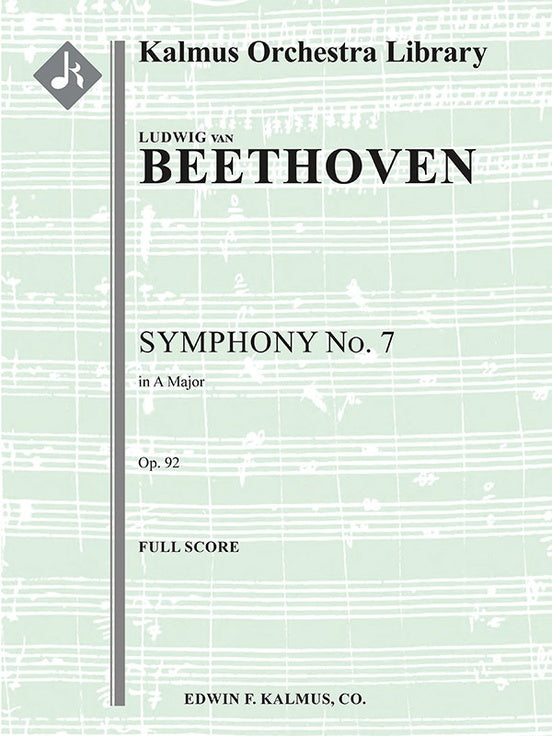 Beethoven: Symphony No. 7 in C minor, Op. 92 (Full Score)