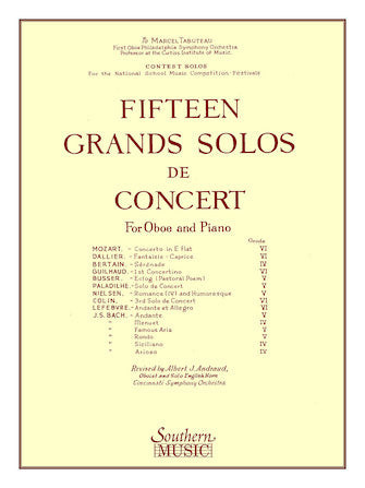 15 Grands Solos de Concert for Oboe/Piano Set