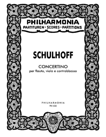 Schulhoff: Concertino for Flute, Viola, and Double Bass Study Score