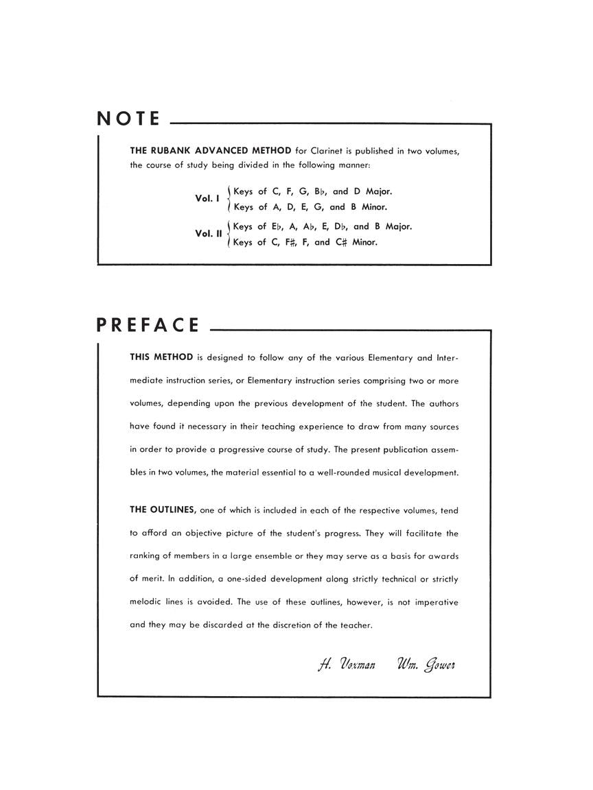 Rubank Advanced Method - Clarinet Vol. 1