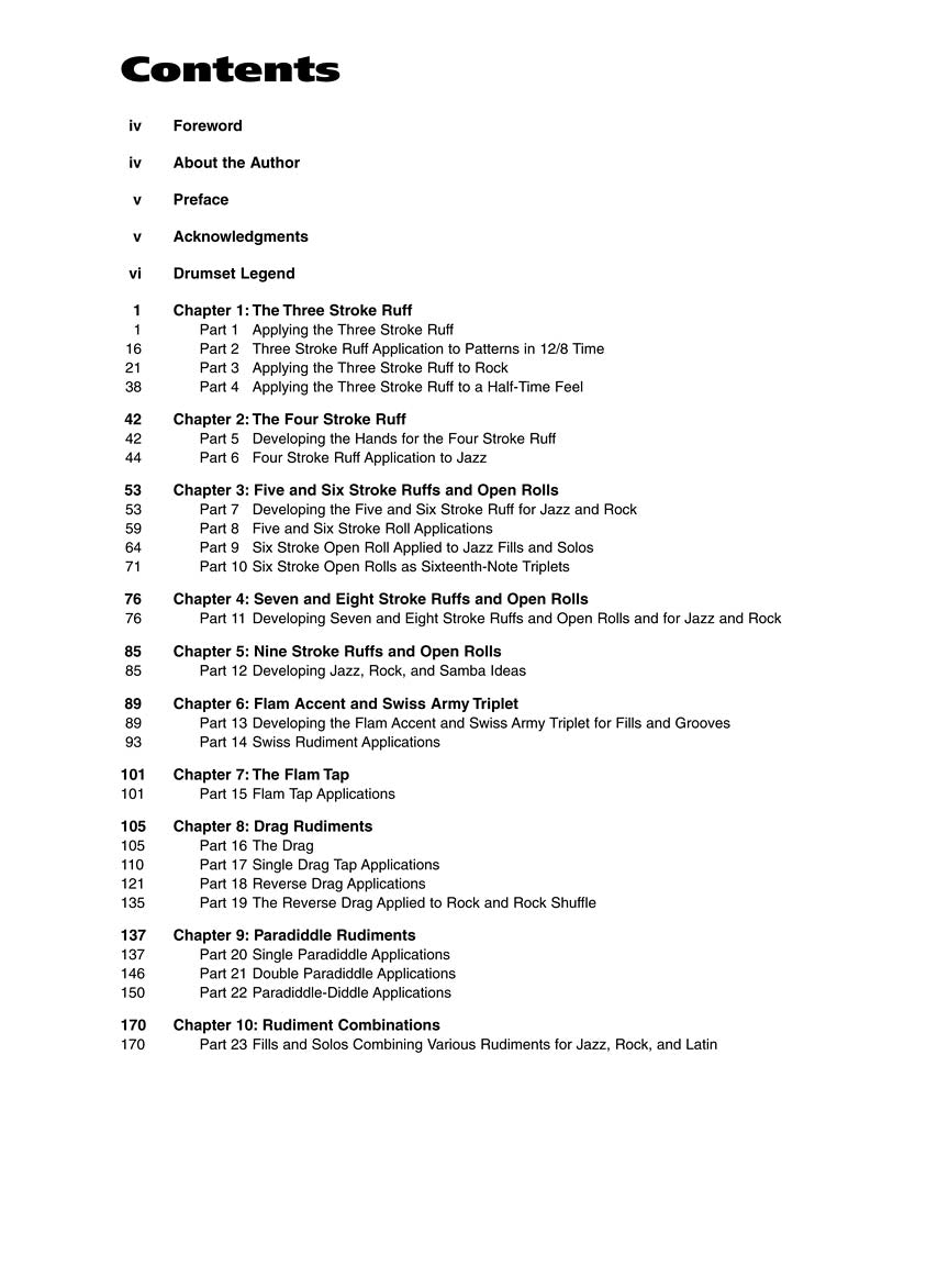 Groovin' with Rudiments - Rudimental Patterns Applied To Rock, Jazz & Latin Drumset