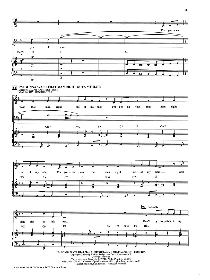 One Hundred Years of Broadway (Medley)