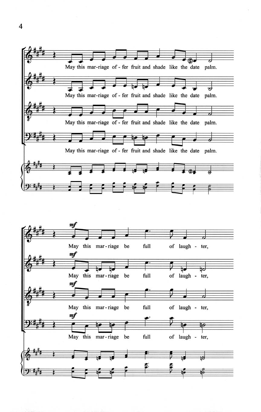 Whitacre This Marriage SATB a cappella