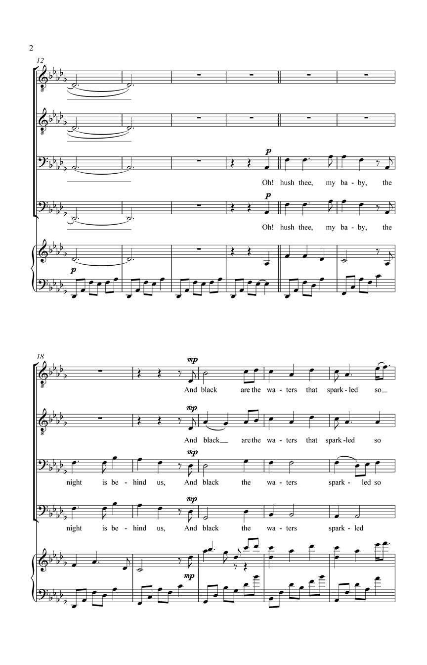 Whitacre The Seal Lullaby TTBB