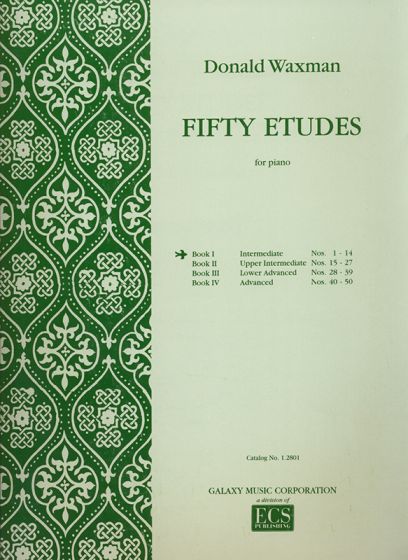 Waxman Fifty Etudes Book 1