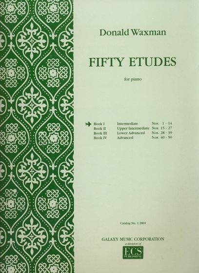 Waxman Fifty Etudes Book 1