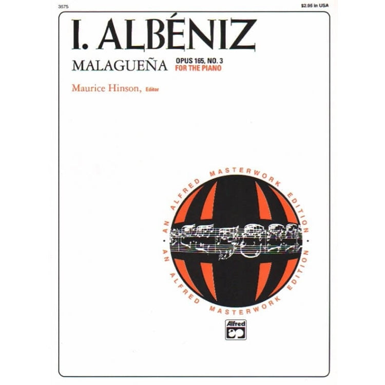 Albéniz Malagueña, Opus 165, No. 3 for the Piano