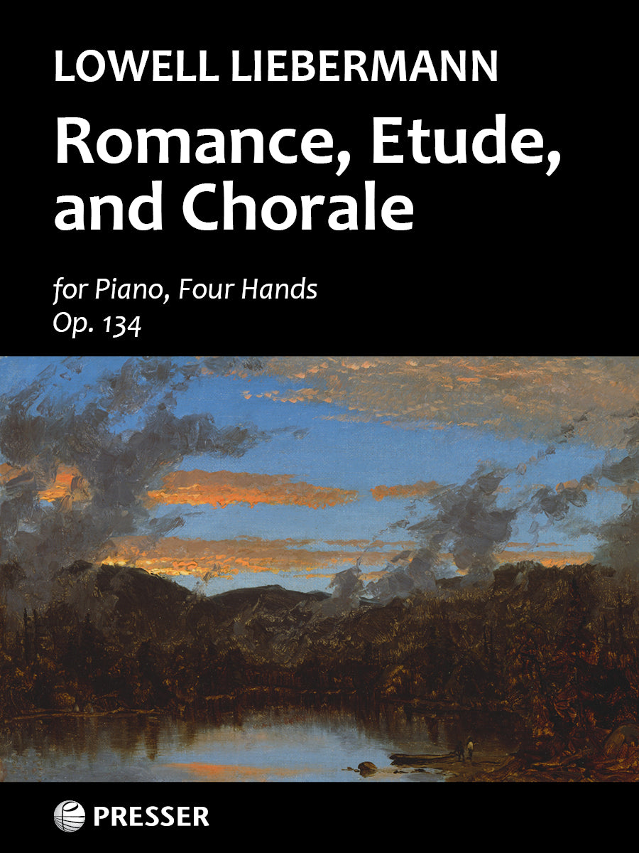 Cover of Liebermann: Romance, Etude, and Chorale, Op. 134 for piano four hands, Theodore Presser 110-41841