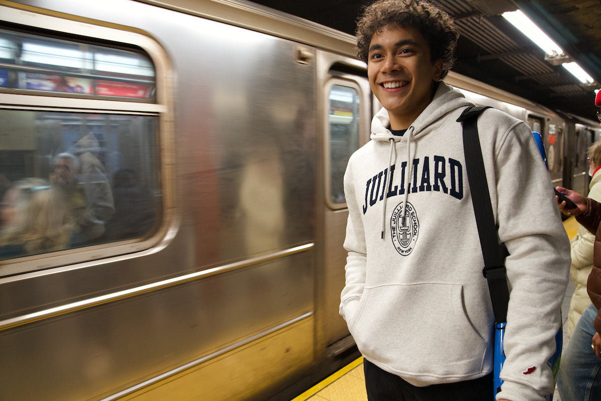 Sweatshirt: Embroidered Hooded Juilliard 1991 Collection by L2