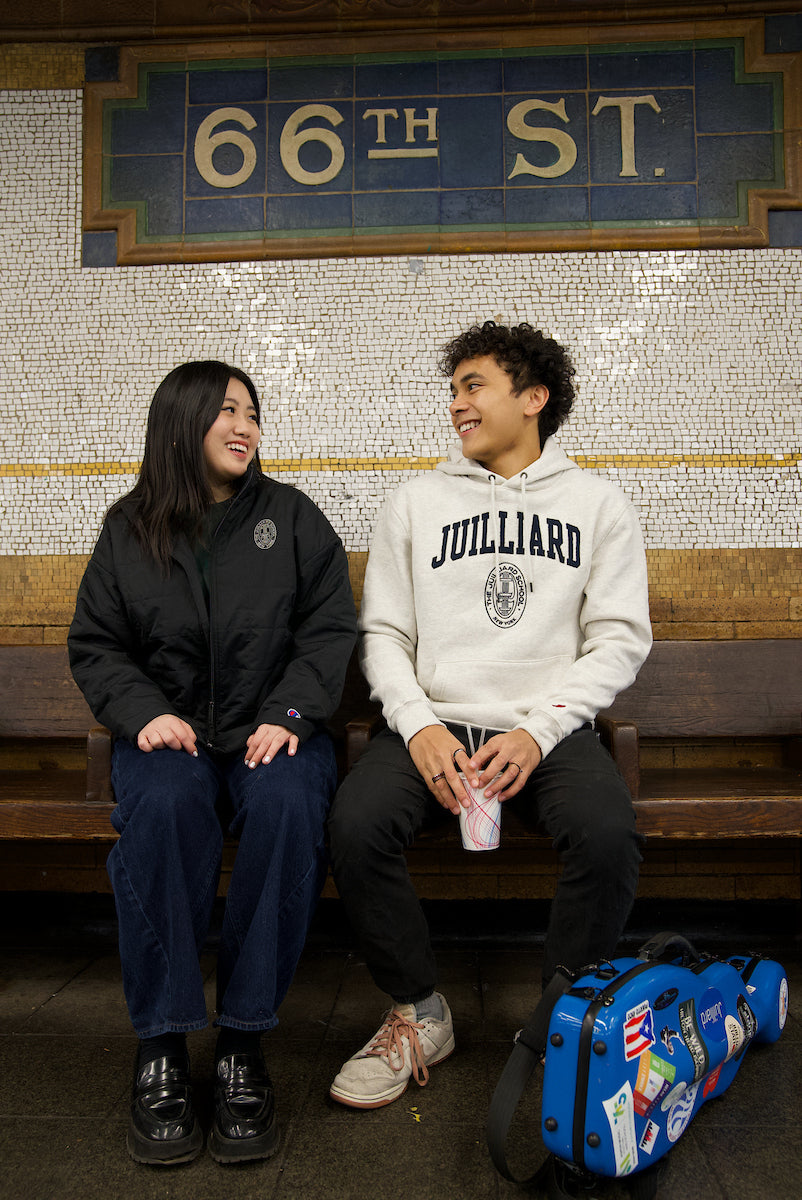 Sweatshirt: Embroidered Hooded Juilliard 1991 Collection by L2