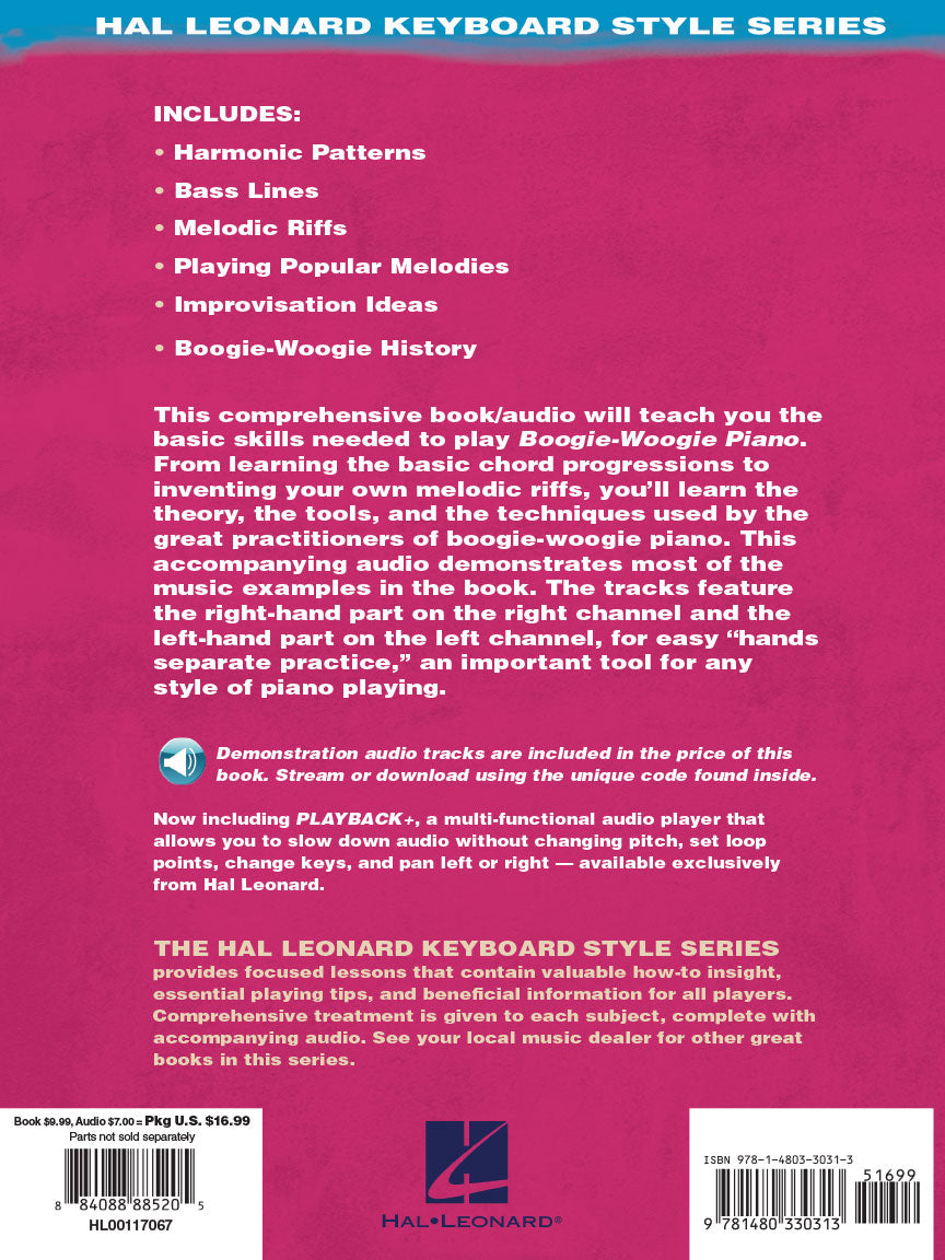 Boogie-Woogie Piano - Hal Leonard Keyboard Style Series