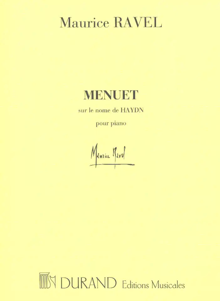 Ravel Menuet sur Haydn