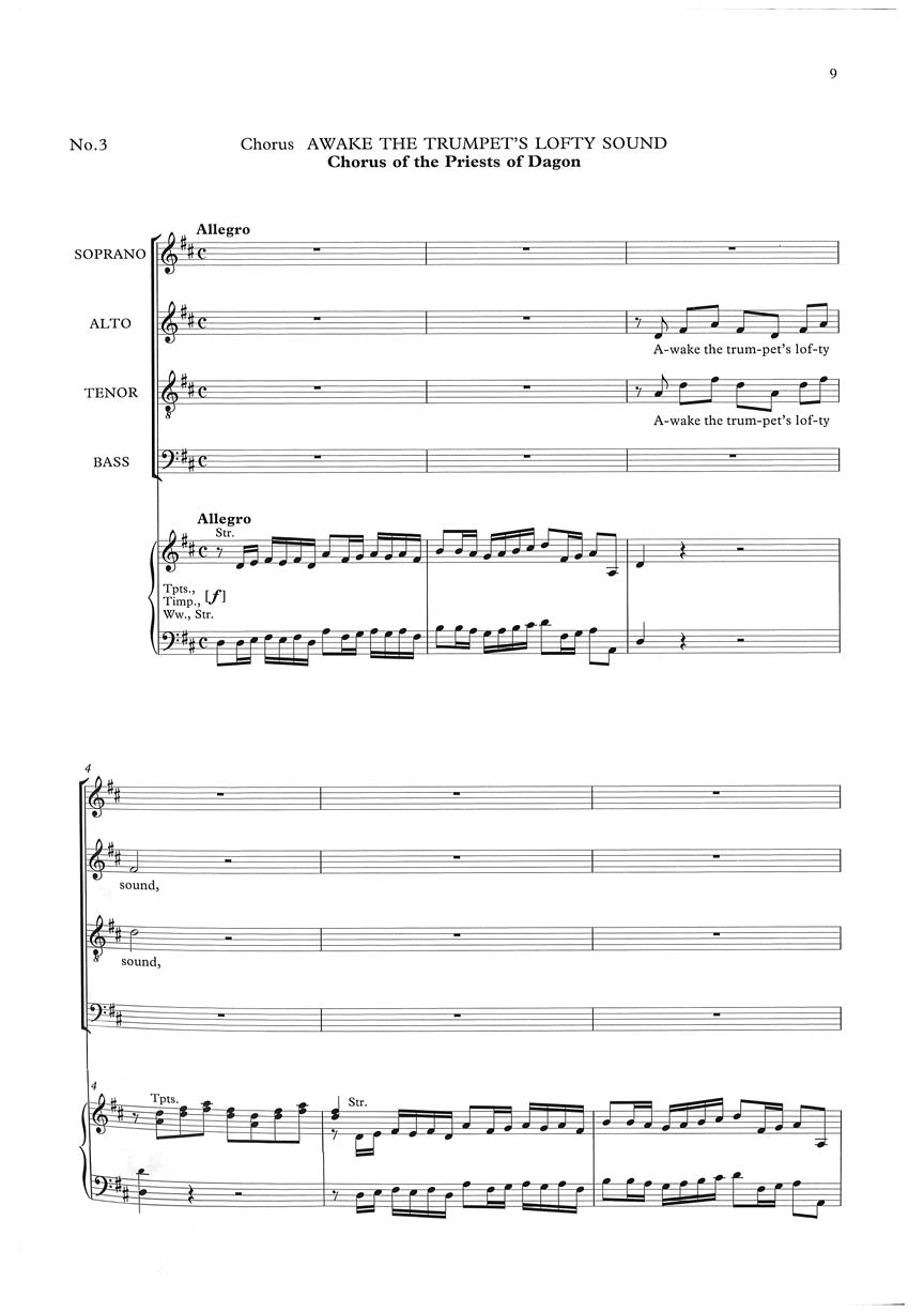 Handel Samson Vocal Score