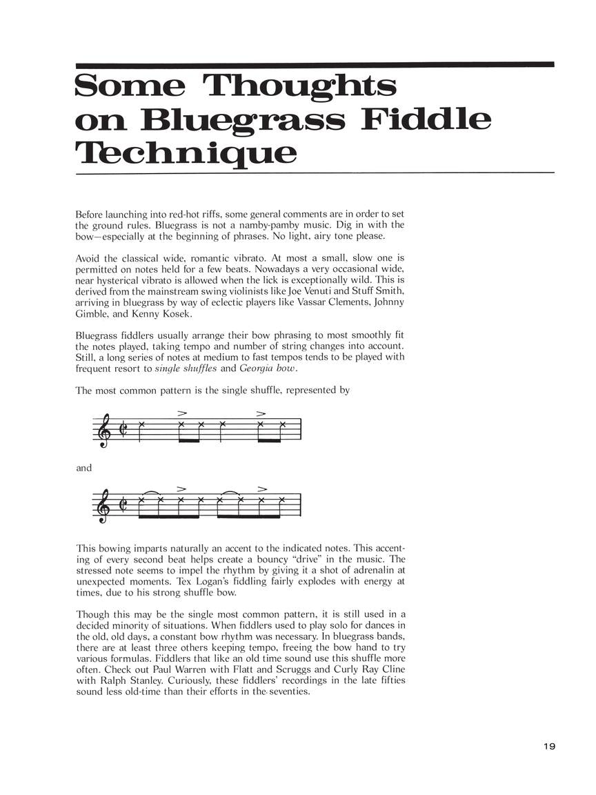 Hot Licks for Bluegrass Fiddle