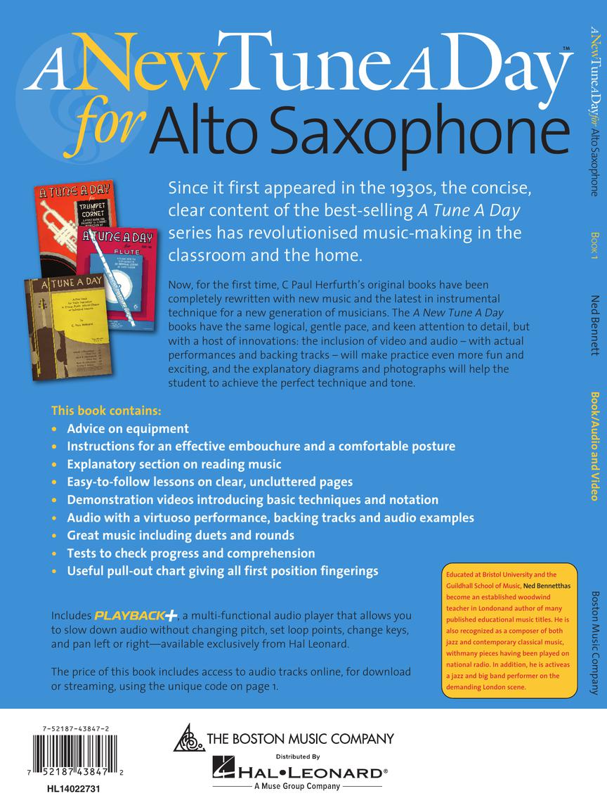 New Tune a Day Alto Saxophone, Book 1